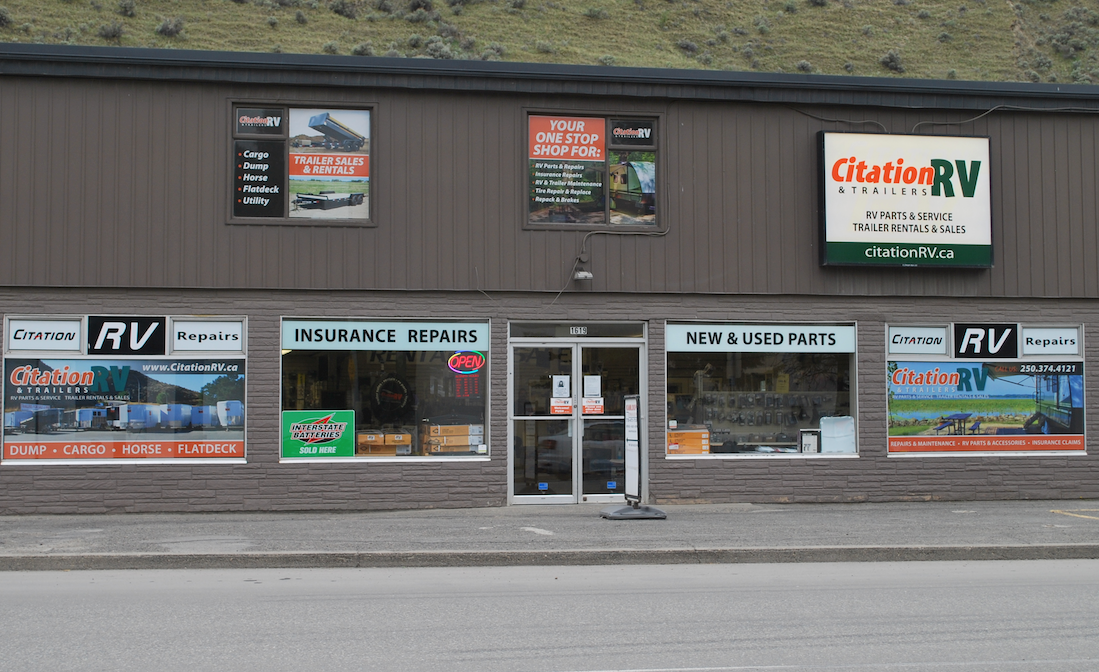 Citation RV Store Entrance – Kamloops BC